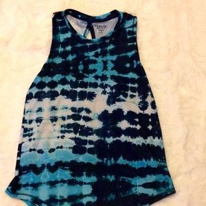 old navy shirt, keyhole and tie back